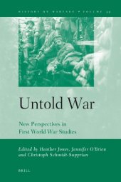 book Untold War: New Perspectives in First World War Studies