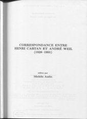 book Correspondance entre Henri Cartan et André Weil (1928-1991)