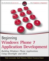 book Beginning Windows Phone 7 Application Development