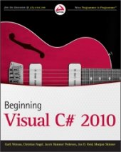 book Beginning Visual C# 2010