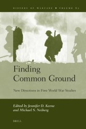 book Finding Common Ground: New Directions in First World War Studies