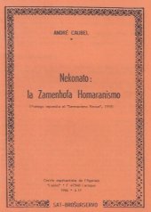 book Nekonato: La Zamenhofa Homaranismo