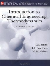 book Introduction to Chemical Engineering Thermodynamics