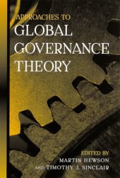 book Approaches to Global Governance Theory