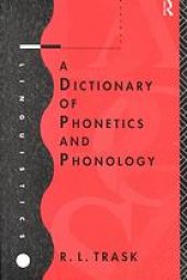 book A dictionary of phonetics and phonology