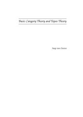 book Basic Category Theory and Topos Theory