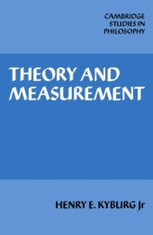 book Theory and Measurement