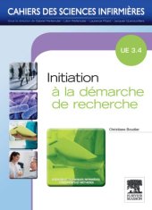 book Initiation à la démarche de recherche : UE 3.4