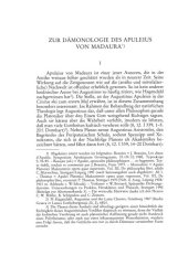 book Zur Dämonologie des Apuleius von Madaura