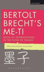 book Bertolt Brecht’s Me-ti: Book of Interventions in the Flow of Things