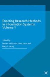 book Enacting Research Methods in Information Systems: Volume 1