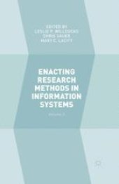 book Enacting Research Methods in Information Systems: Volume 3