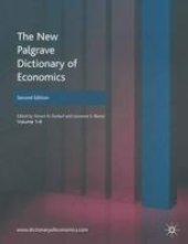 book The New Palgrave: Dictionary of Economics: Volume 1 – 8