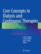 book Core Concepts in Dialysis and Continuous Therapies