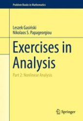 book Exercises in Analysis: Part 2: Nonlinear Analysis