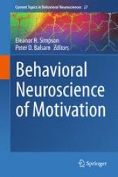 book Behavioral Neuroscience of Motivation