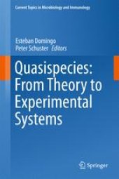 book Quasispecies: From Theory to Experimental Systems