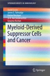 book Myeloid-Derived Suppressor Cells and Cancer