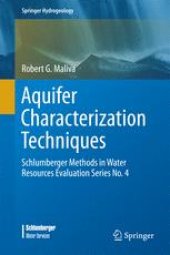 book Aquifer Characterization Techniques: Schlumberger Methods in Water Resources Evaluation Series No. 4