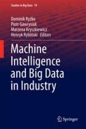 book Machine Intelligence and Big Data in Industry