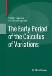 book The Early Period of the Calculus of Variations