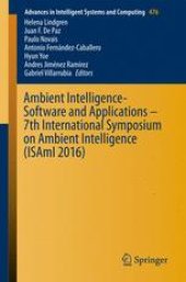 book Ambient Intelligence- Software and Applications – 7th International Symposium on Ambient Intelligence (ISAmI 2016)