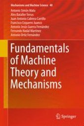 book Fundamentals of Machine Theory and Mechanisms