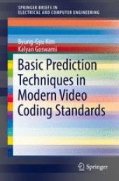 book Basic Prediction Techniques in Modern Video Coding Standards
