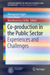 book Co-production in the Public Sector: Experiences and Challenges