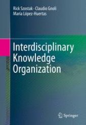 book Interdisciplinary Knowledge Organization