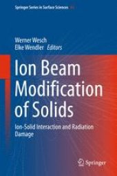 book Ion Beam Modification of Solids: Ion-Solid Interaction and Radiation Damage