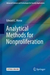 book Analytical Methods for Nonproliferation