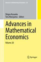 book Advances in Mathematical Economics Volume 20