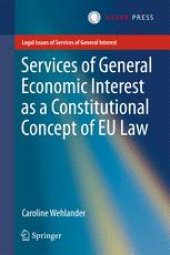 book Services of General Economic Interest as a Constitutional Concept of EU Law