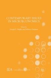 book Contemporary Issues in Microeconomics