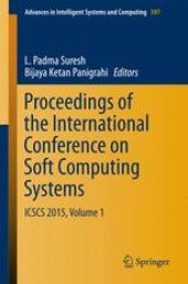 book Proceedings of the International Conference on Soft Computing Systems: ICSCS 2015, Volume 1