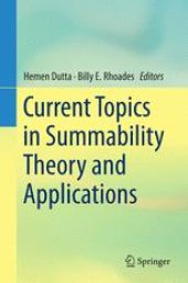 book Current Topics in Summability Theory and Applications