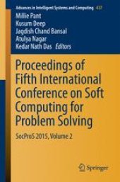 book Proceedings of Fifth International Conference on Soft Computing for Problem Solving: SocProS 2015, Volume 2