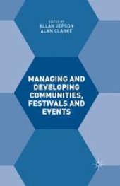 book Managing and Developing Communities, Festivals and Events