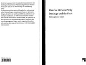 book Das Auge und der Geist. Philosophische Essays