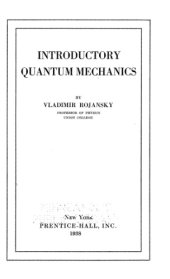 book Introductory Quantum Mechanics