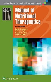 book Manual of Nutritional Therapeutics