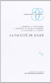 book La Faculte de juger