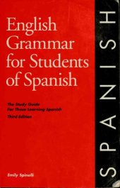 book English grammar for students of Spanish : the study guide for those learning Spanish