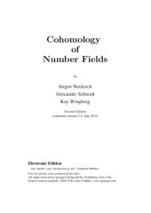 book Cohomology of Number Fields