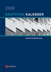 book Bauphysik-Kalender 2008 (German Edition)