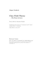 book Class Field Theory -The Bonn lectures-