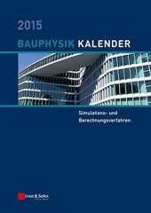 book Bauphysik-Kalender 2015: Simulations- und Berechnungsverfahren