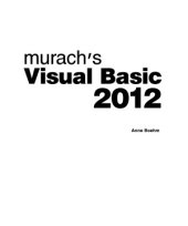 book Murach's Visual Basic 2012