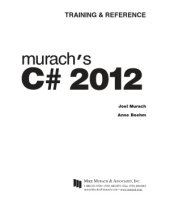 book Murachs C# 2012, 5th Edition